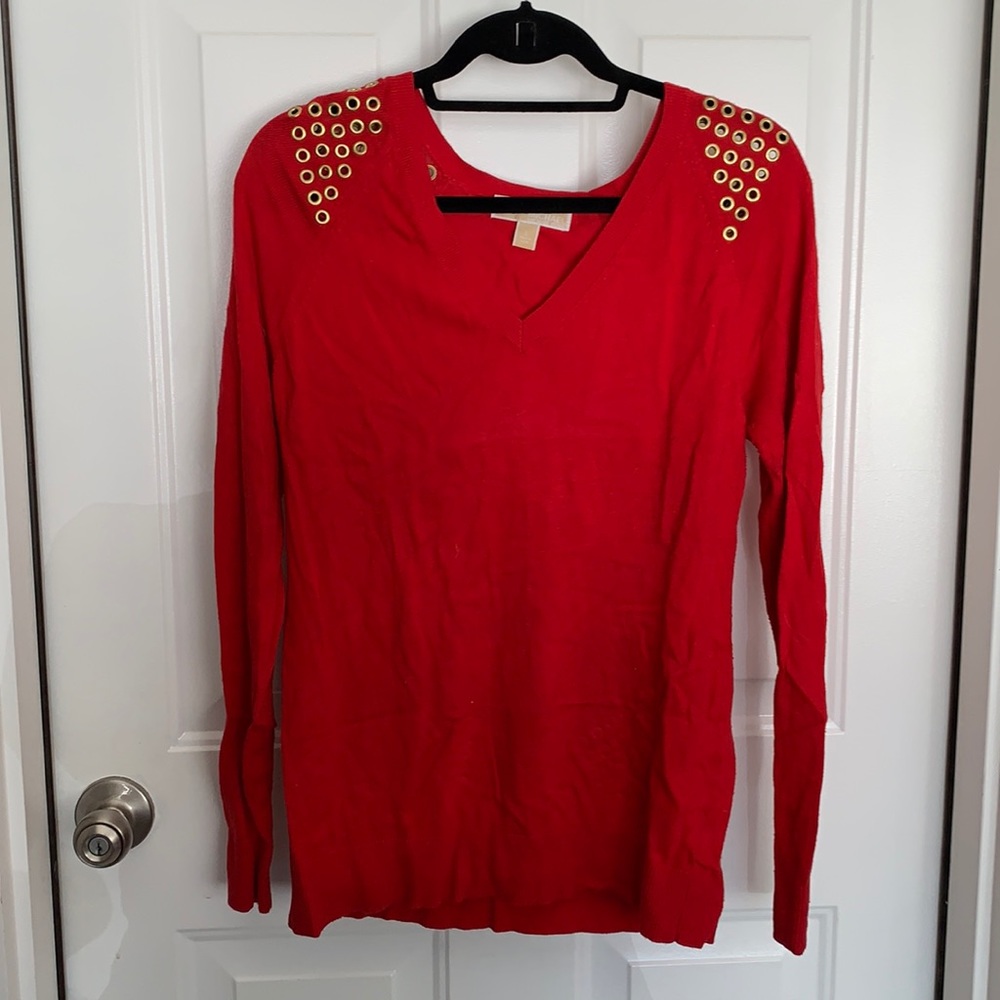 Micheal Kors - grommet shoulder sweater